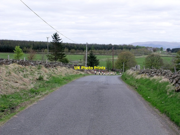 Photo 6"x4" Caution blind bend High Banton c2010