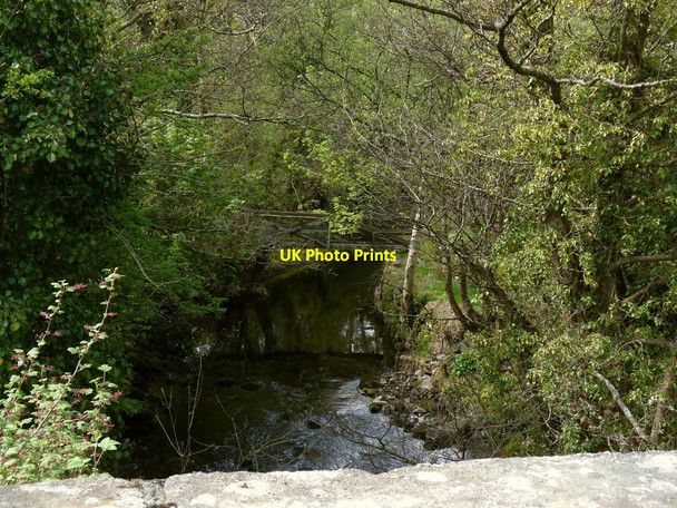 Photo 6"x4" The view upstream from Sticklepath Bridge on the river Taw Ramsley c2010