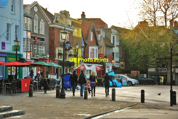 Photo 6"x4" Salisbury: View towards Market Inn Salisbury c2009