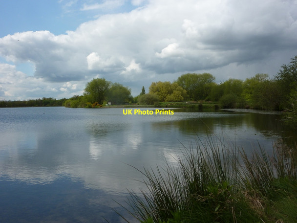 Photo 6"x4" Lake near the River Idle Bolham\/SK7082 c2010