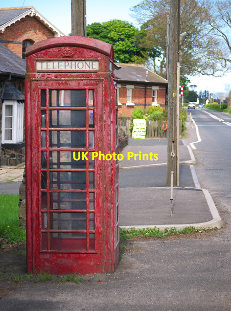 Photo 6"x4" Telephone call box, Bellarena Bolea c2010