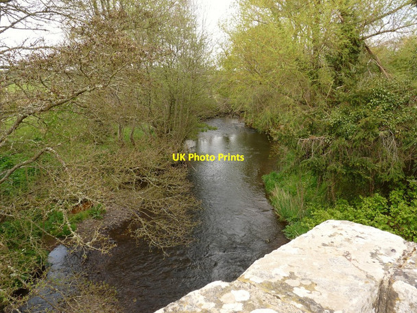 Photo 6"x4" The view downstream from Bondleigh Bridge on the river Taw Bondleigh c2010