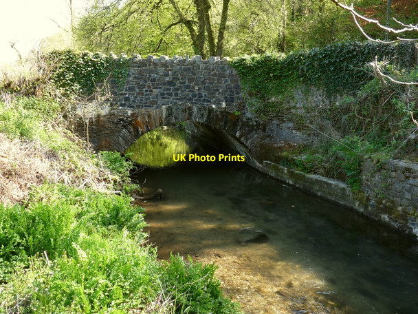 Photo 6"x4" Brockham Bridge on the River Yeo as seen from upstream Arlington\/SS6140 c2010