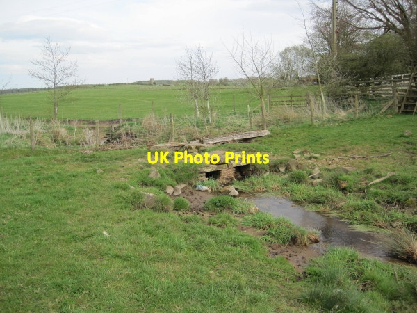 Photo 6"x4" Footbridge over Bowbridge Burn near Watergate Great Whittington c2010