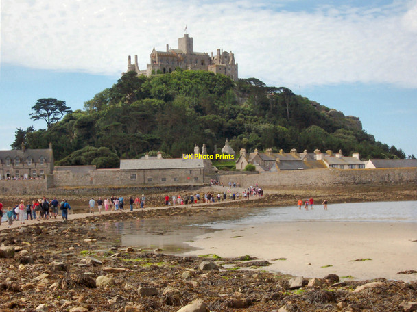 Photo 6"x4" Causeway to St Michael's Mount Marazion c2005