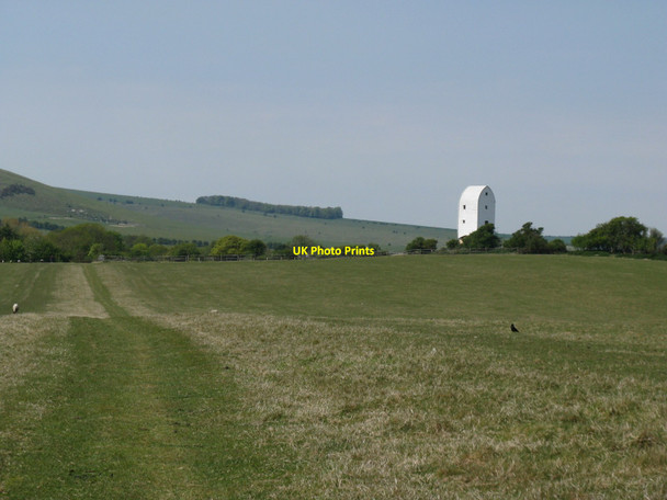 Photo 6"x4" New Windmill under construction near Kingston Lewes c2010