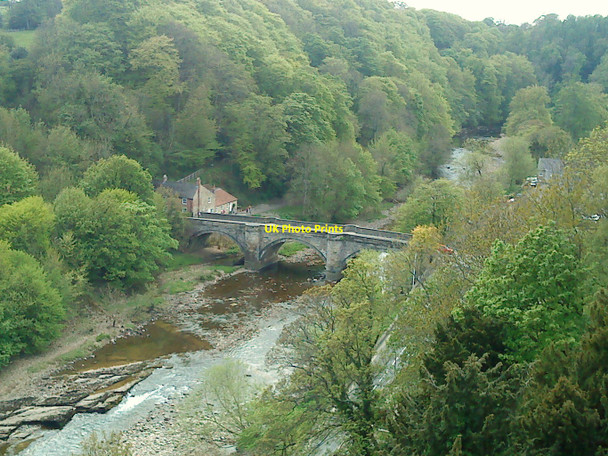 Photo 6"x4" River Swale & Bridge from the Castle walls Richmond\/NZ1701 c2010