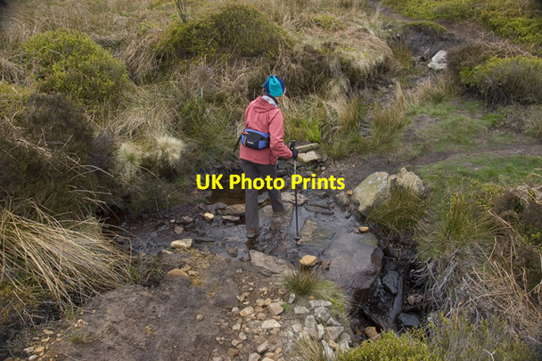 Photo 6"x4" Crossing Little Hograh Beck on the Skinner Howe Cross Road Westerdale\/NZ6605 c2010