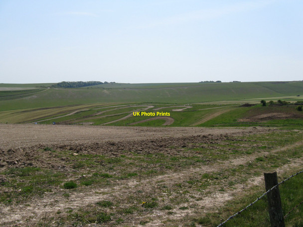 Photo 6"x4" Motocross track on Fore Hill Telscombe c2010