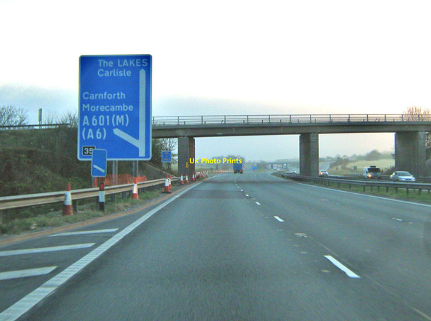 Photo 6"x4" Junction 35 on the M6 Carnforth c2010