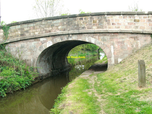 Photo 6"x4" Bridge 61 takes the A54 over the Macclesfield canal North Rode c2010