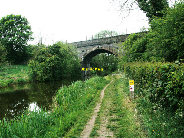 Photo 6"x4" Railway bridge over Macclesfield Canal North Rode c2010