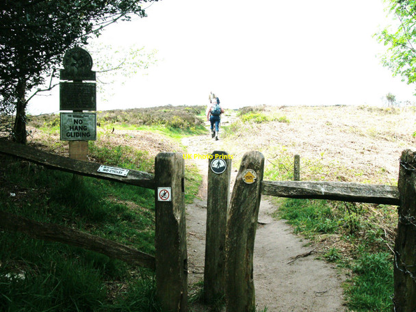 Photo 6"x4" National Trust entrance sign for The Cloud Summit Cloud Side c2010