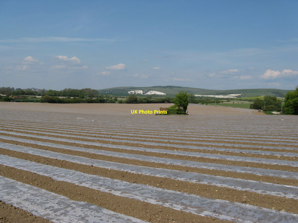 Photo 6"x4" Pillbox protecting crop near Iford Rodmell c2010