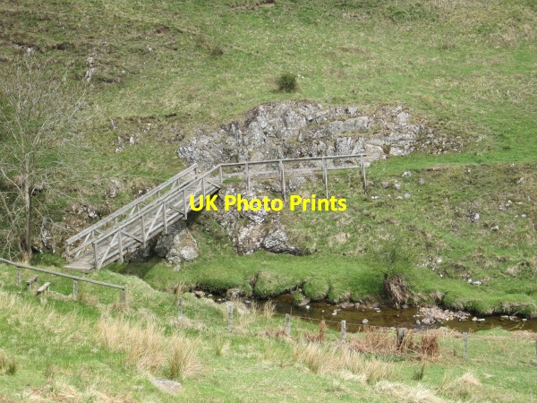 Photo 6"x4" Footbridge over the Scrainwood Burn Scrainwood c2010