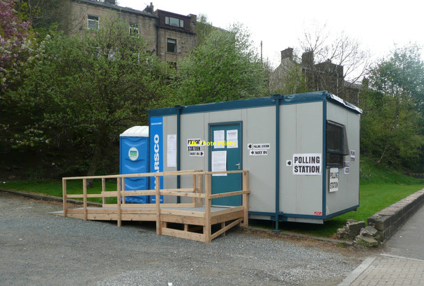 Photo 6"x4" Polling station at Lydgate, Todmorden Todmorden c2010