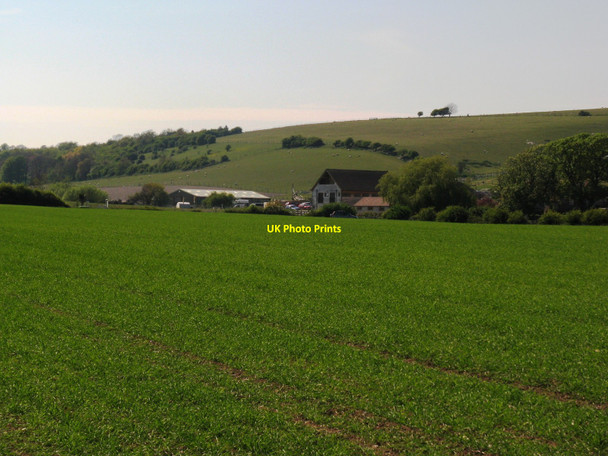 Photo 6"x4" Spring Barn on the Kingston Road Lewes c2010