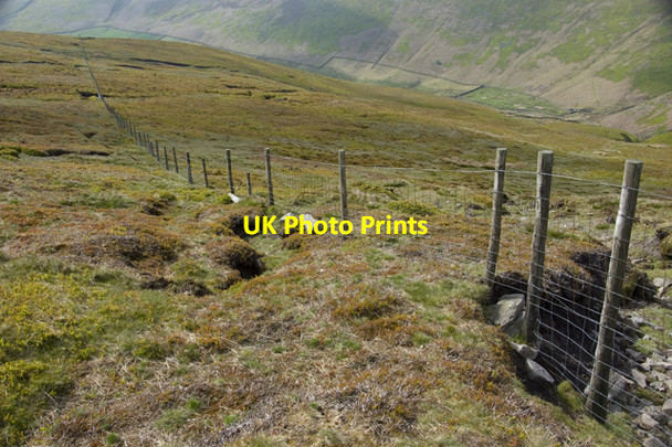 Photo 6"x4" Fence on slopes of Fair Snape Fell Bleasdale c2010
