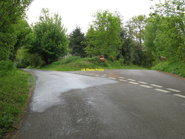 Photo 6"x4" No entry at junction of roads to the A272 Leggatt Hill c2010
