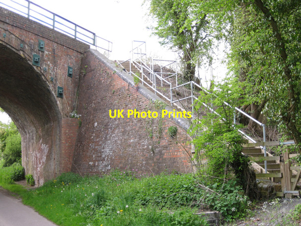 Photo 6"x4" Railway bridge over Dicks Lane Turner's Green\/SP1969 c2010