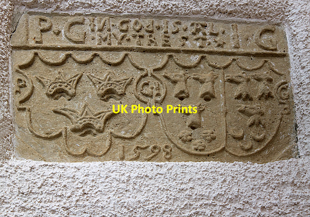 Photo 6"x4" Muckrach Castle wall plaque Dulnain Bridge c2010