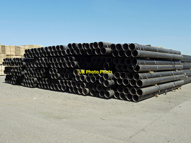 Photo 6"x4" Pipe Stack at Old Ferry Wharf, Barrow Haven Barrow Haven c2010
