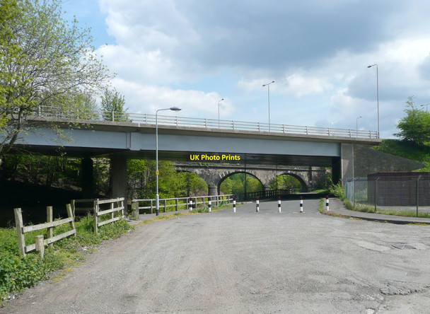 Photo 6"x4" Bridges old and new, Wistons Lane, Elland Elland c2010