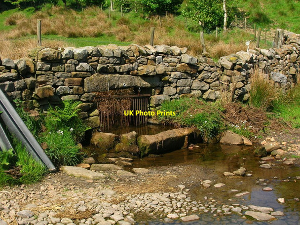 Photo 6"x4" Wall and Stream at Hare Appletree Hare Appletree c2010