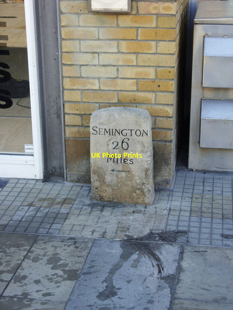 Photo 6"x4" Milestone, Canal Walk, Swindon Swindon\/SU1685 c2010
