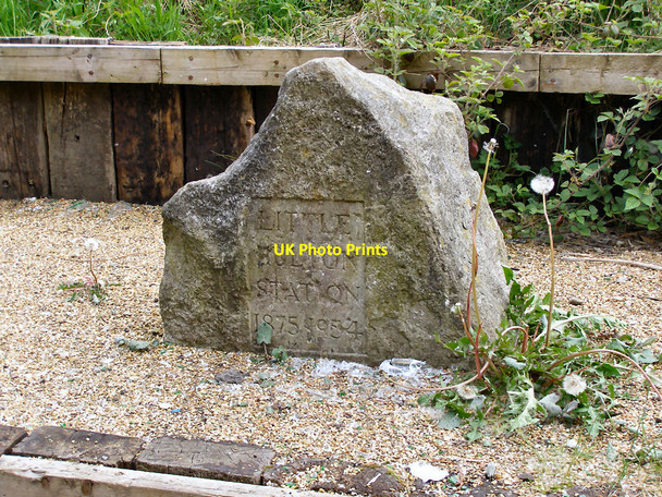 Photo 6"x4" Commemorative Stone, Little Hulton Station Walkden c2010