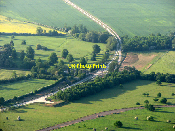Photo 6"x4" Guided busway at Oakington from a hot-air balloon Oakington c2010
