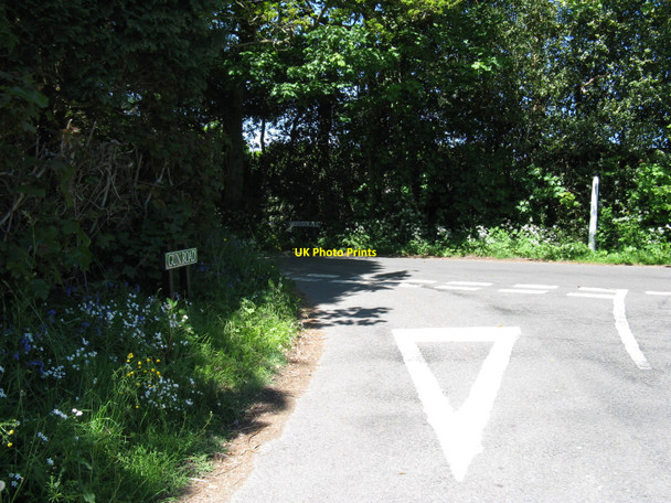 Photo 6"x4" Gun Road junction with Shepherds Hill Pounsley c2010