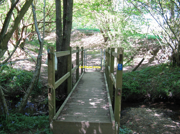 Photo 6"x4" Footbridge on the Vanguard Way Pounsley c2010