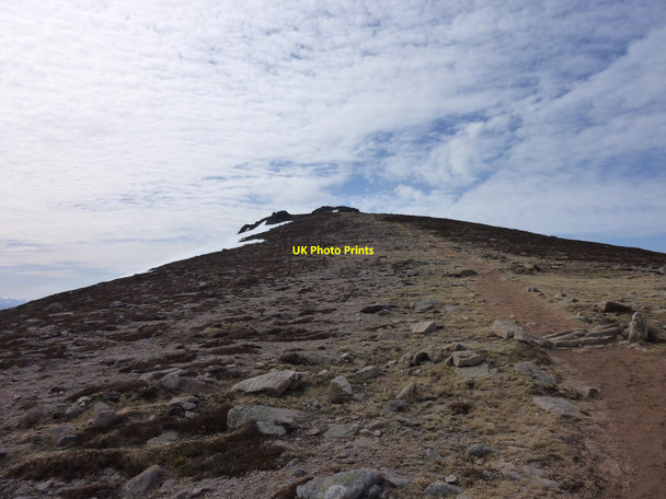 Photo 6"x4" Approaching the summit of Ben Rinnes Scurran of Lochterlandoch c2010