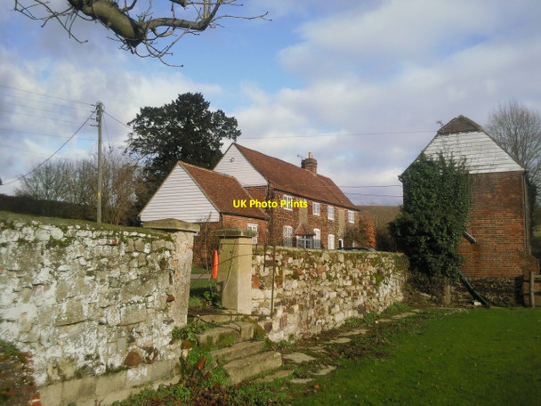 Photo 6"x4" Cottages near Trottiscliffe Church Trottiscliffe c2010