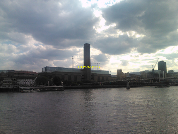 Photo 6"x4" The Tate Modern and the Millennium Bridge from St Pauls London c2010