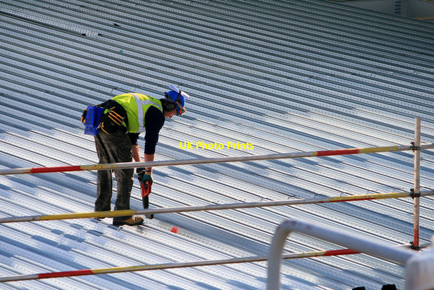 Photo 6"x4" Construction worker Beeston\/SK5236 c2010