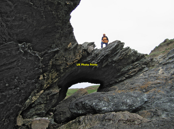 Photo 6"x4" Natural Arch, Lleyn Peninsula Rhos-y-llan c2010