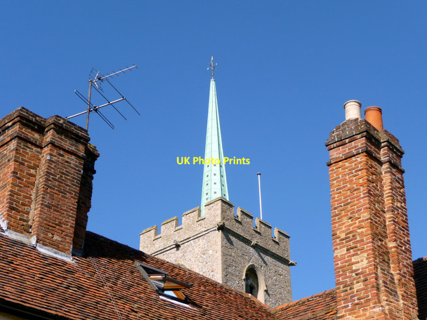 Photo 6"x4" Tower and Steeple of St Mary the Virgin, Braughing Green End\/TL3925 c2010