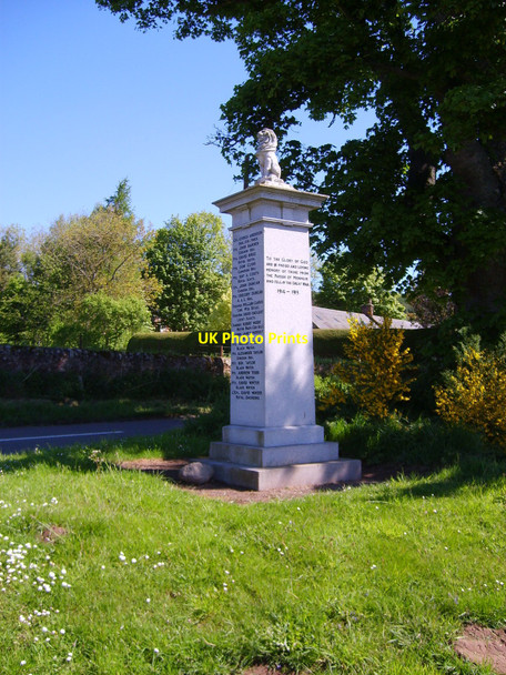 Photo 6"x4" War Memorial Kirkton of Menmuir c2010
