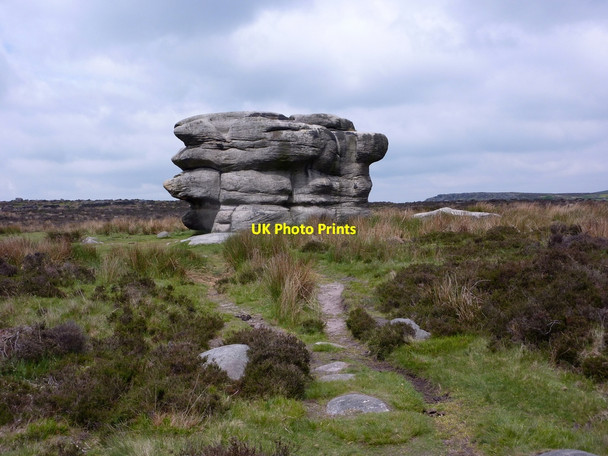 Photo 6"x4" Path towards Eagle Stone from the south Baslow c2010