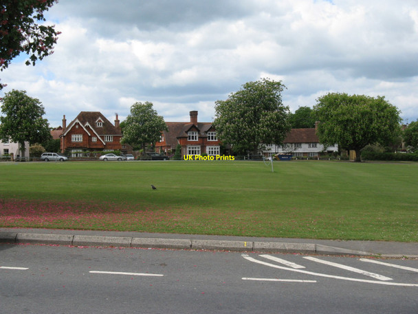 Photo 6"x4" Cricket pitch on Wisborough Green village green Wisborough Green c2010