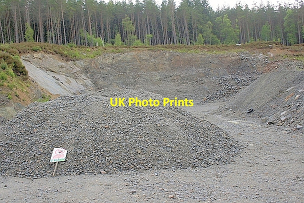 Photo 6"x4" Quarry, Druim nan Crann Saighde Druim nan Crann Saighde c2010
