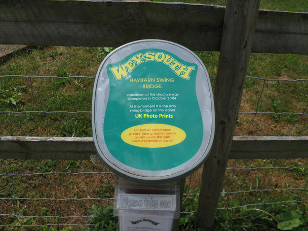 Photo 6"x4" Information post for Haybarn Swing Bridge Strood Green\/TQ0224 c2010