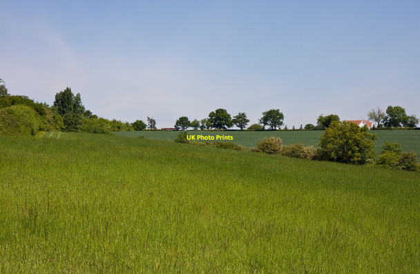 Photo 6"x4" Farmland Beside Fenny Slade Potters Bar c2010