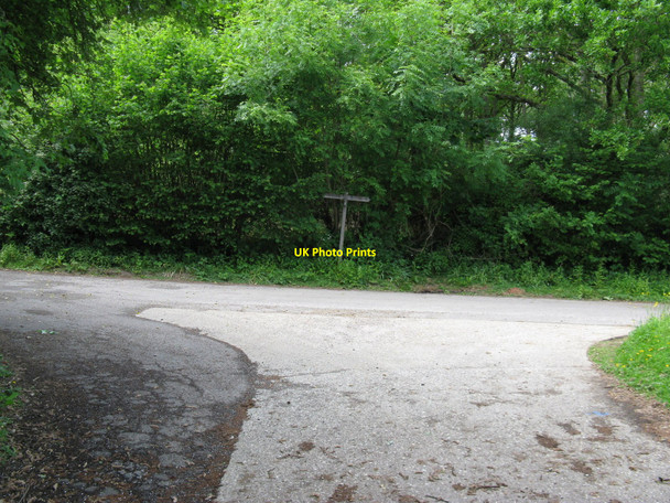 Photo 6"x4" Footpath junction with bridleway to Brewhurst Mill Loxwood c2010