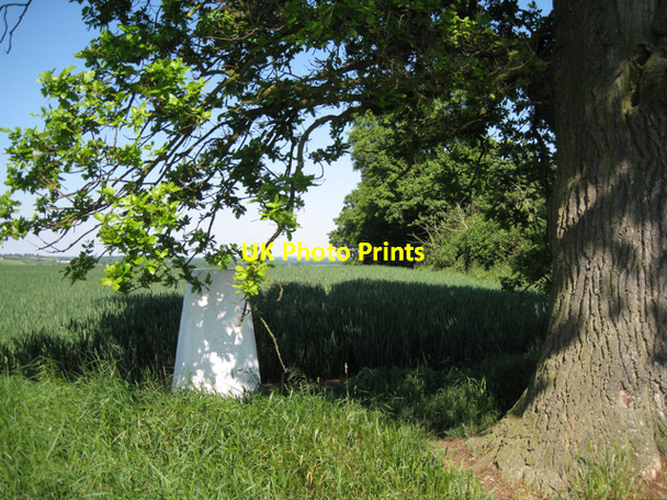 Photo 6"x4" Triangulation pillar, Crown Hill Radford Semele c2010