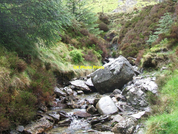 Photo 6"x4" Burn on Ben Ledi St Bride's Chapel c2010