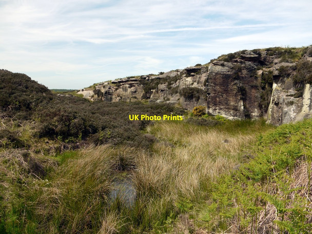 Photo 6"x4" Disused quarry at west end of Goatscrag Hill Ford Hill\/NT9537 c2010