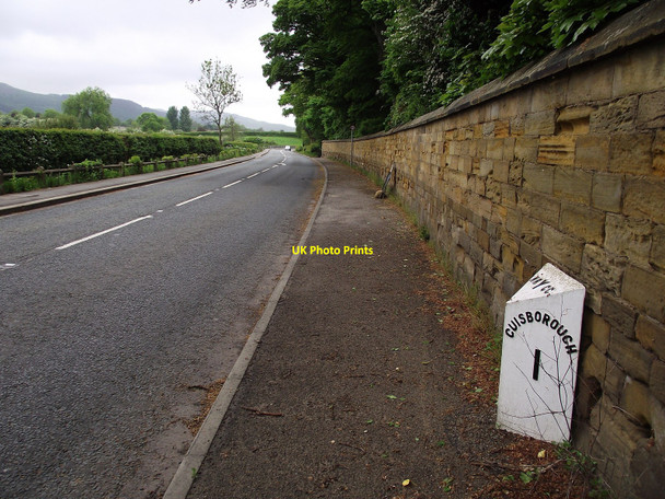 Photo 6"x4" Old Milepost Guisborough c2010